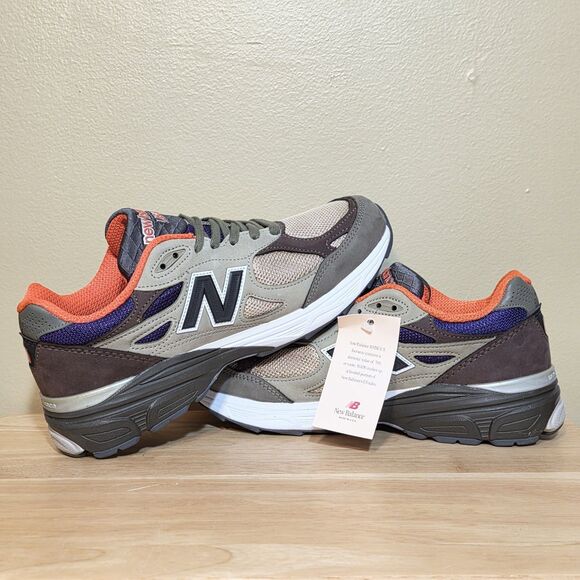 New Balance x Teddy Santis 990v3 Made in USA Khaki Orange M990BT3 Men\'s Size 8.5 main image 7